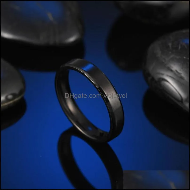 fashion 6mm stainless steel rings wedding band silver rings for men woman can diy engrave engagement rings fit size 513