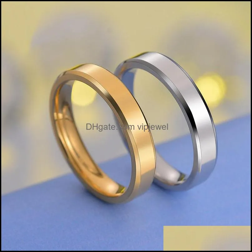 fashion 6mm stainless steel rings wedding band silver rings for men woman can diy engrave engagement rings fit size 513