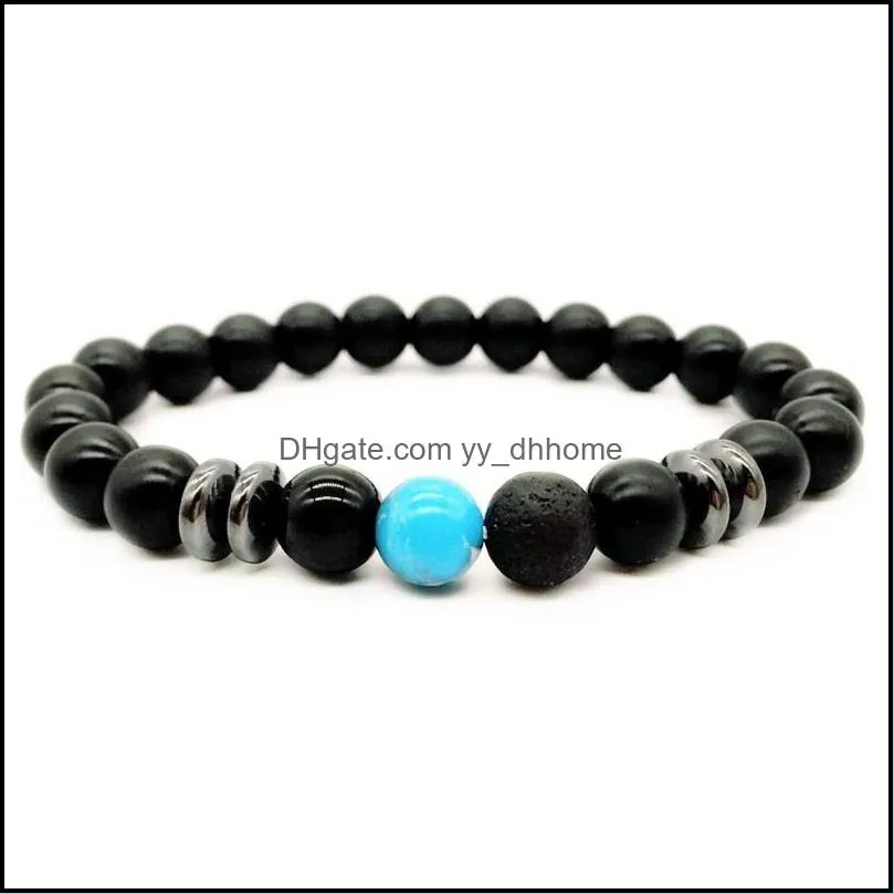 classic 8mm tiger eye bracelet natural stone matte beads handmade buddha braclet for men yoga prayer health charm jewelry y