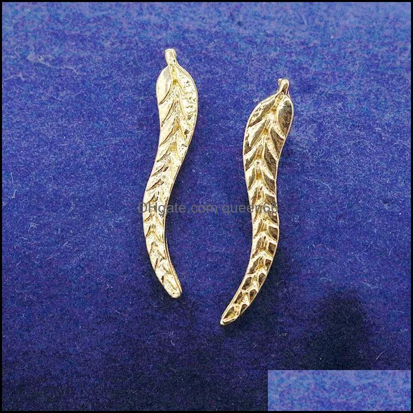  fashion earrings jewelry womens silver glod leaf earrings female alloy ear cuff for ladies jewelry 