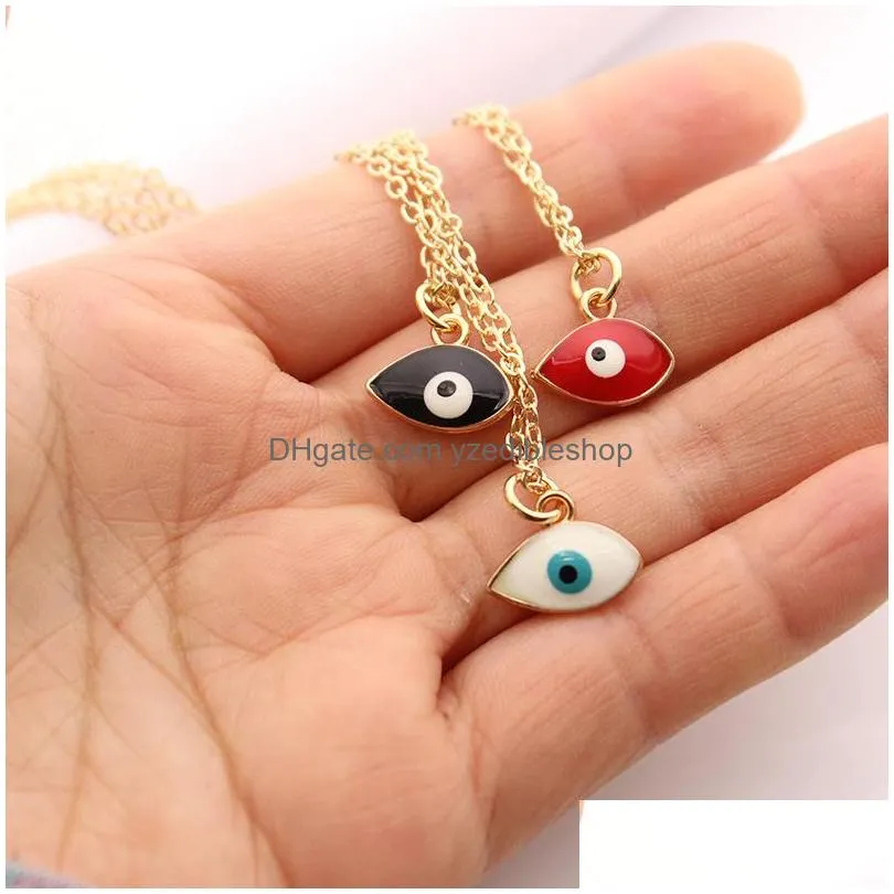turkish symbol evil eye pendant necklace women men nazar turkey arabic islamic lucky charm eyes choker necklaces