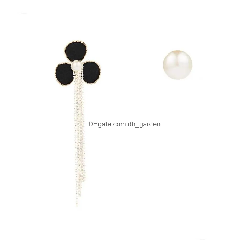 dangle chandelier vintage glossy arc bar long thread tassel drop earrings for women geometric fashion jewelry