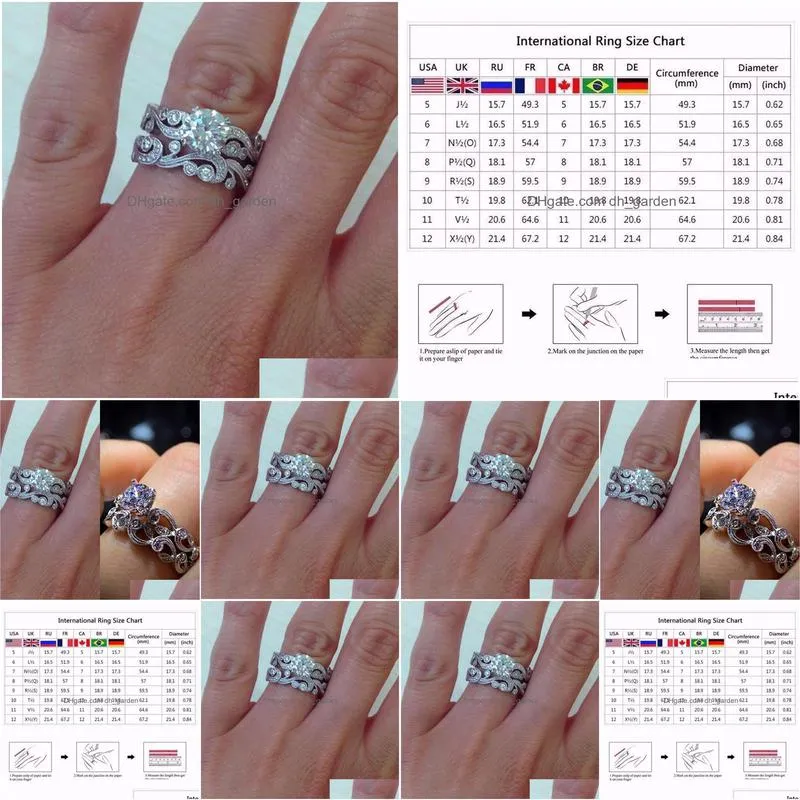 luxury exquisite wave shape inlaid zircon rings for women classic temperament wild female party engagement jewelry gifts wedding