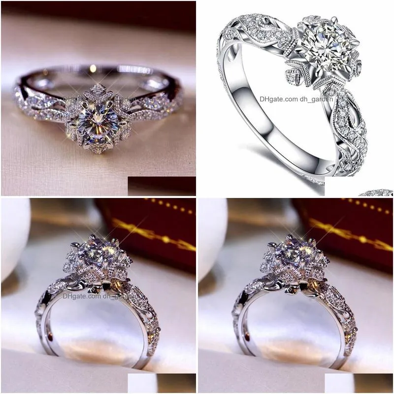 high quality thanksgiving limited editions rings exquisite hollow ring women engagement wedding jewelry accessories cnt