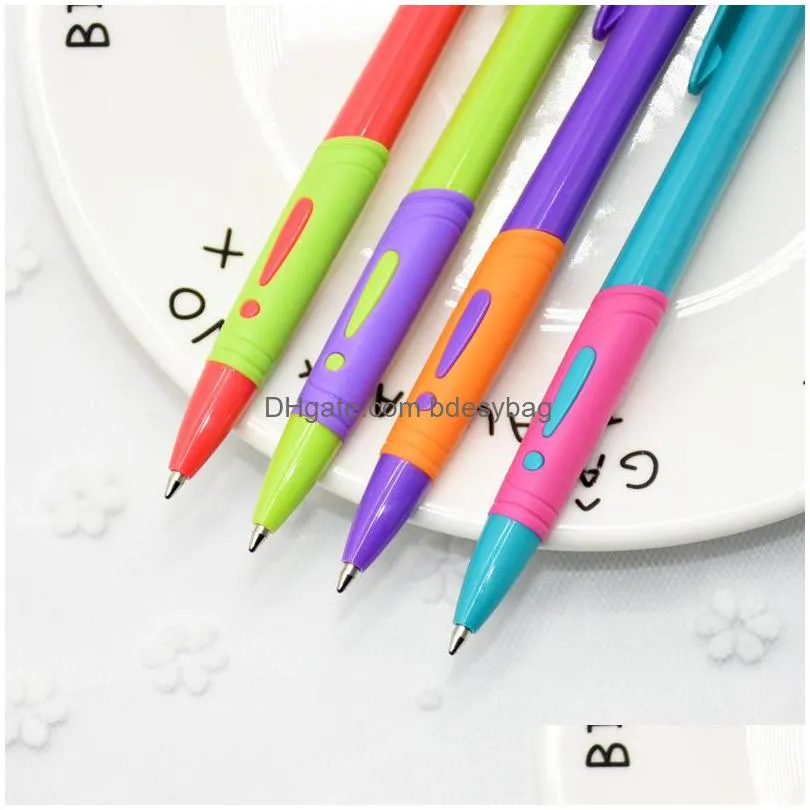 ballpoint pens 8 pcs / set plastic pen blue ink office accessories material escolar writing supply mark 0.7mm ball stationery1