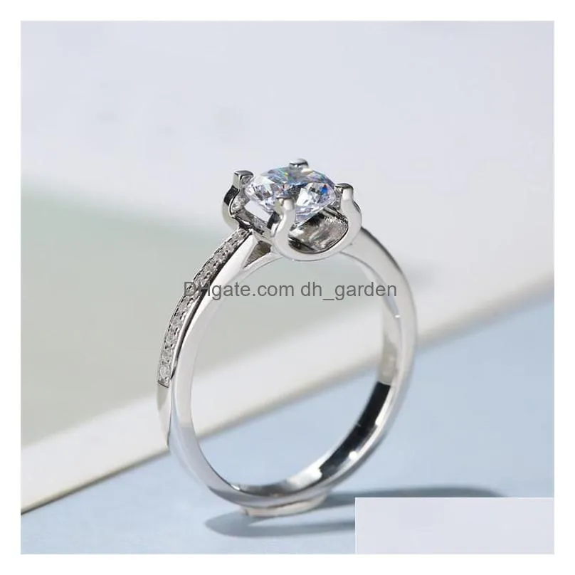 designer ring bull head ring for womens wedding party 1 ct moissanite rings size 920 pass tester