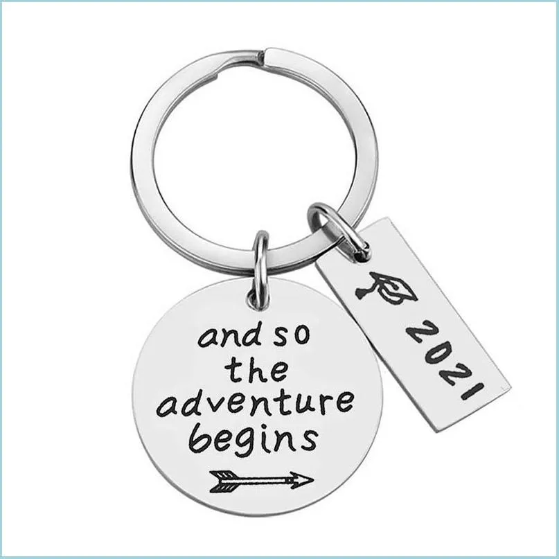 graduation keychain certificate of bachelor stainless steel keyring customized name my story is just beginning jewelry accessories