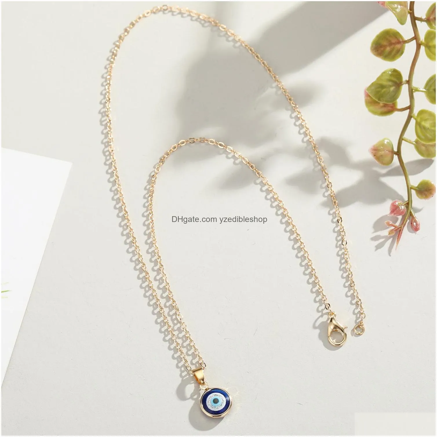 turkish symbol evil eye pendant necklace women nazar turkey arabic islamic lucky charm blue eyes necklaces