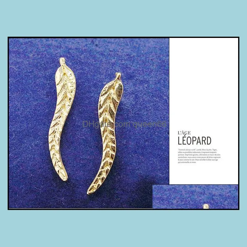  fashion earrings jewelry womens silver glod leaf earrings female alloy ear cuff for ladies jewelry 