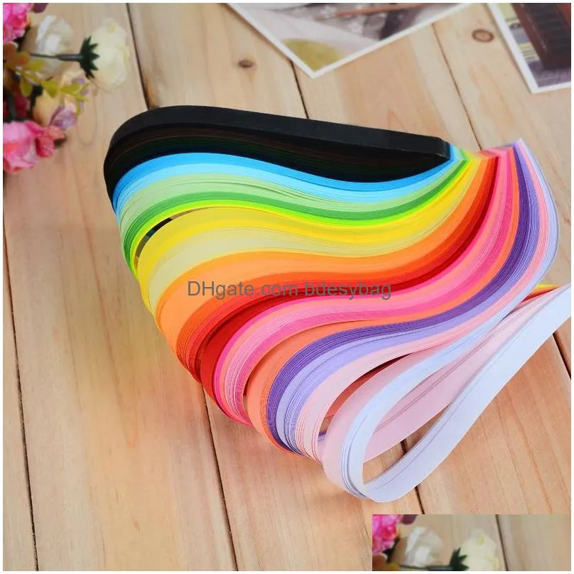 other arts and crafts 260 rainbow paper quilling strips set 3mm/ 5mm/ 7mm/10mm 39cm flower gift for craft diy tools handmade