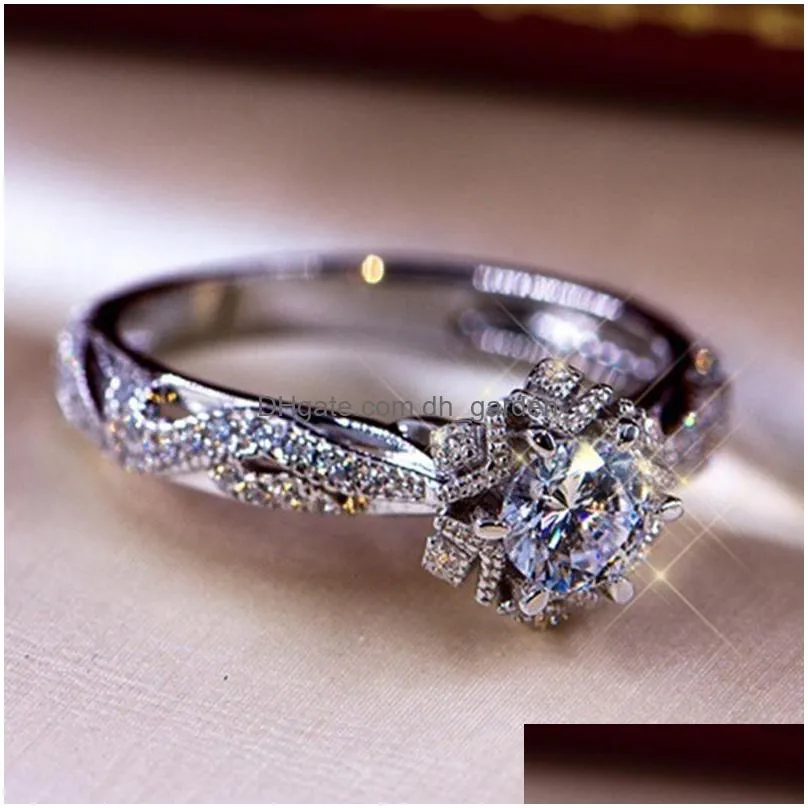 high quality thanksgiving limited editions rings exquisite hollow ring women engagement wedding jewelry accessories cnt