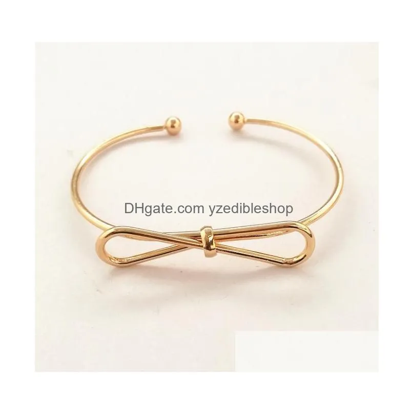 europe fashion jewelry knot bowknot bangle bracelet womens bracelets s129