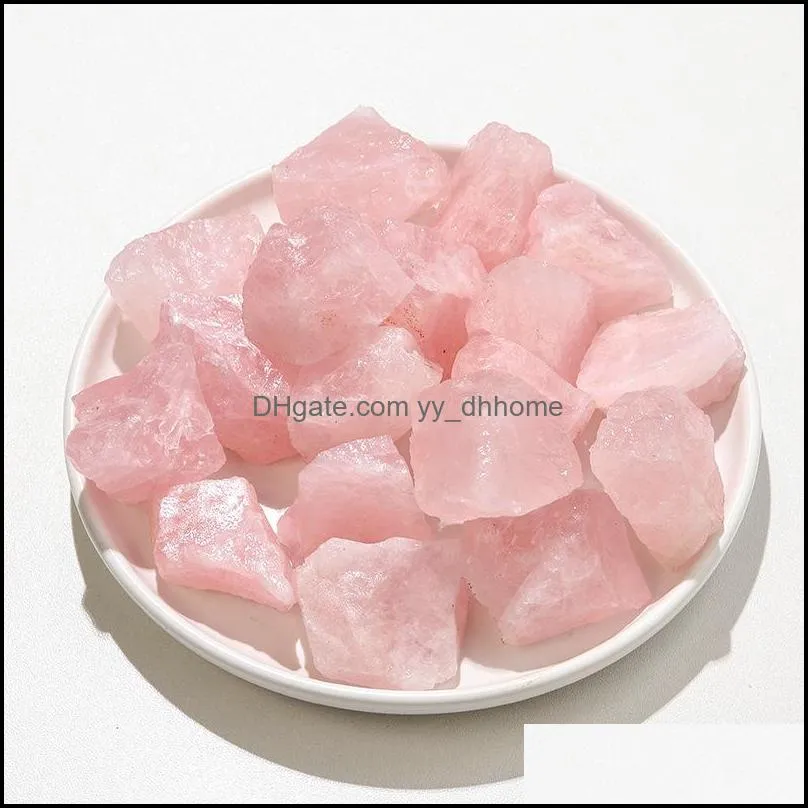 natural crystal original stone ornaments rose quartz healing crystals energy reiki gem craft hand pieces living room decoration