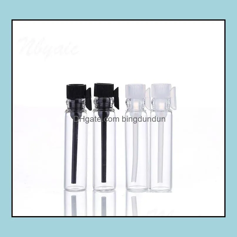 0.5ml 1ml 2ml 3ml glass perfume  oil vial clear mini tube travel gram size cosmetic empty tester bottle transparent sn1405