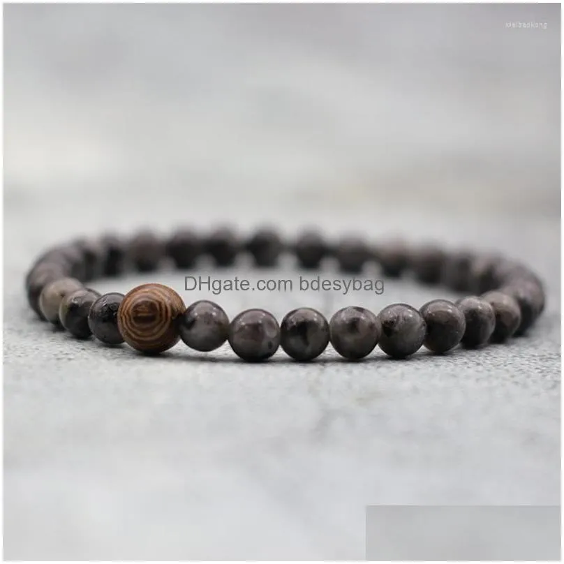 strand minimalist obsidian beaded bracelet for men 8mm natural round wood buddha braclet yoga meditation jewelry armband pulsera