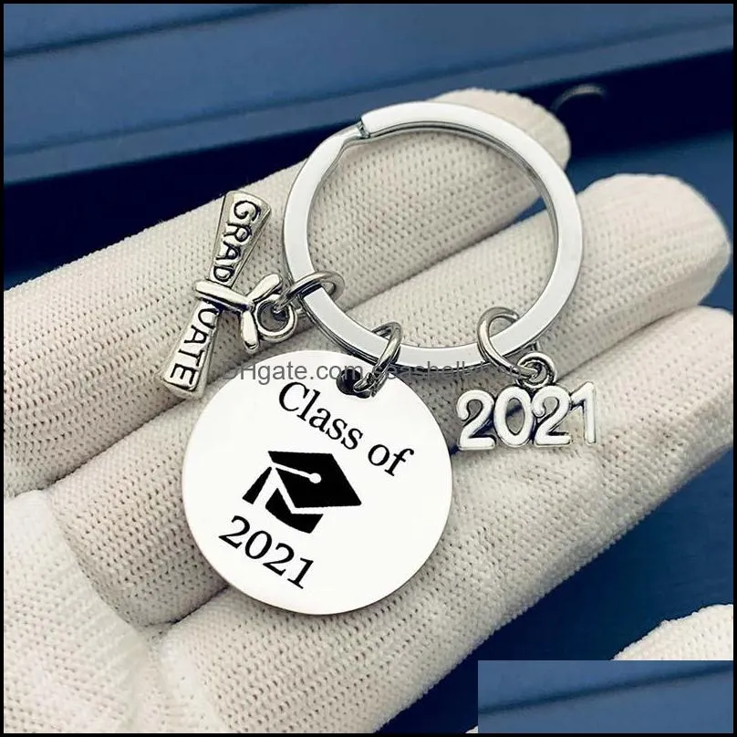 2021 creative keychain graduation season souvenir key chain keyring graduation gift graduate students positive energy jewelry