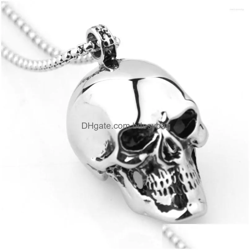 pendant necklaces hyperbole vintage 316l stainless steel hipper mens boys jewelry necklace box link chain 24inch