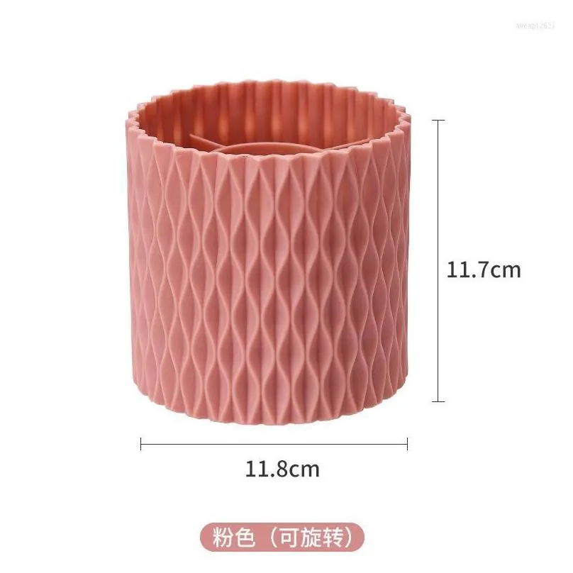 storage boxes ins rotating makeup brush cup holder box organizer multifunctional desktop eyebrow pencil