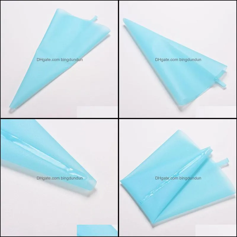 baking pastry tools 1 x silicone reusable icing piping cream bag cake decorating tool diy mold 30cm