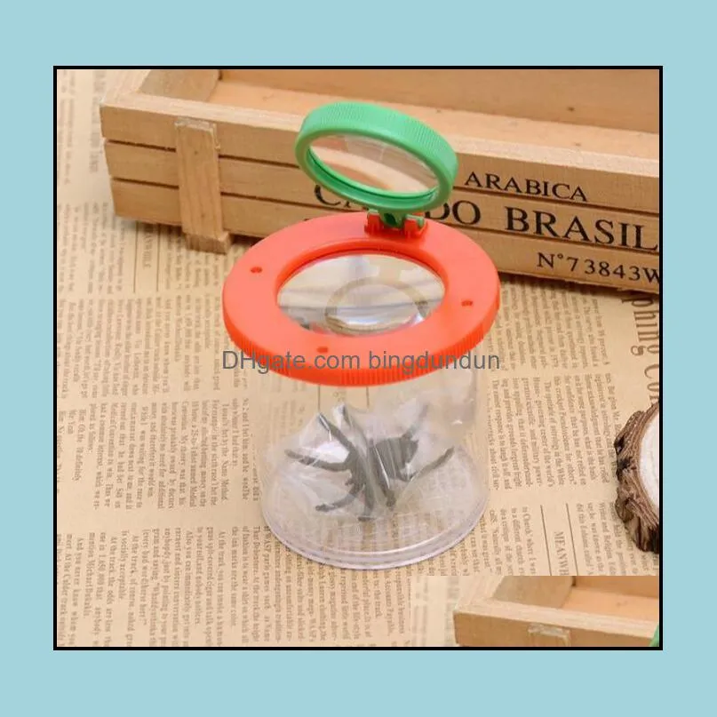 bug box magnify insects viewer 2 lens 4x magnification magnifier childs kids toy entomologists shipping sn757