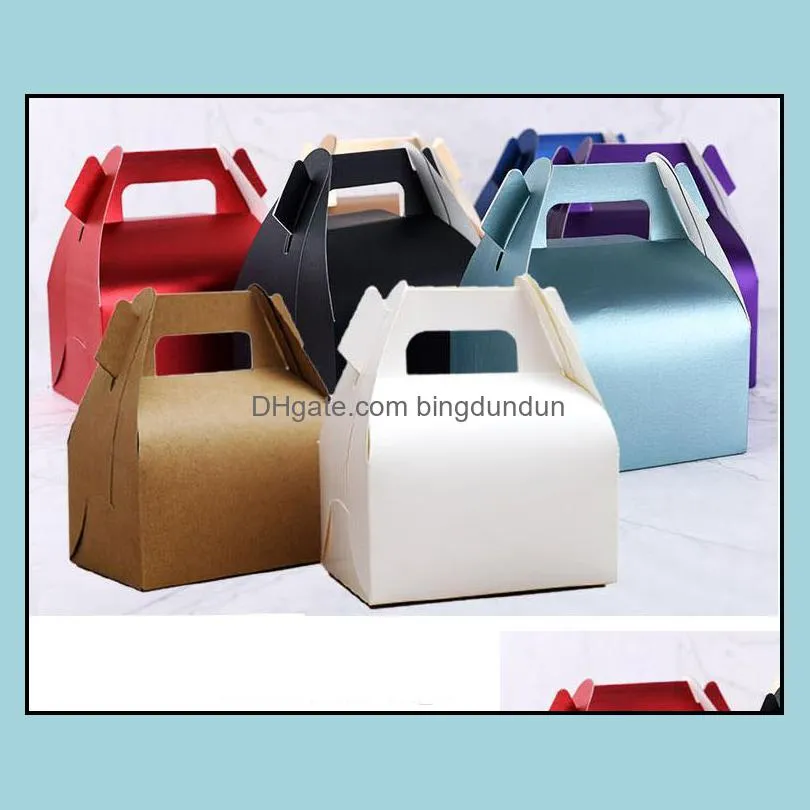 wedding favors gifts small portable mousse box cake box dessert packing boxes festive party packaging supplies gift box sn3236