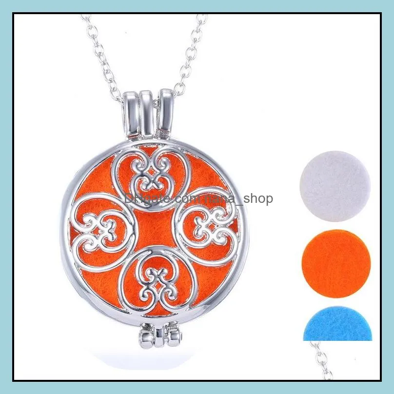  essential oil diffuser necklace aromatherapy diffuser opening floating lockets pendant necklaces for women ladies fashion jewelry