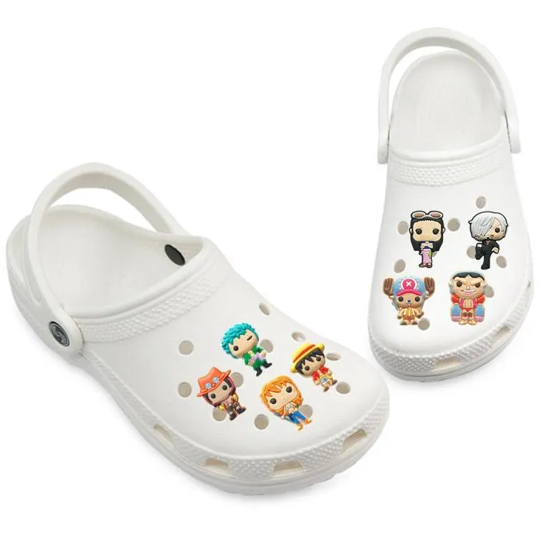 plastic anime charms soft pirate pvc shoe charm accessories decorations custom jibz for clog shoes childrens gift