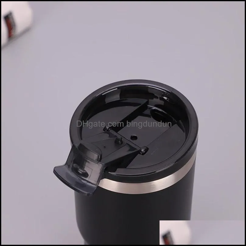 12oz tumbler 2 in 1 cur cup can coolers with two lids stainless steel water bottle insulation coffee mug seaway rrf12336