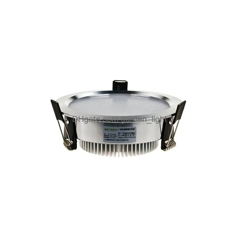 silver/white shell led down lights 9w 12w 15w 18w dimmable led downlights recessed ceiling light 110240v