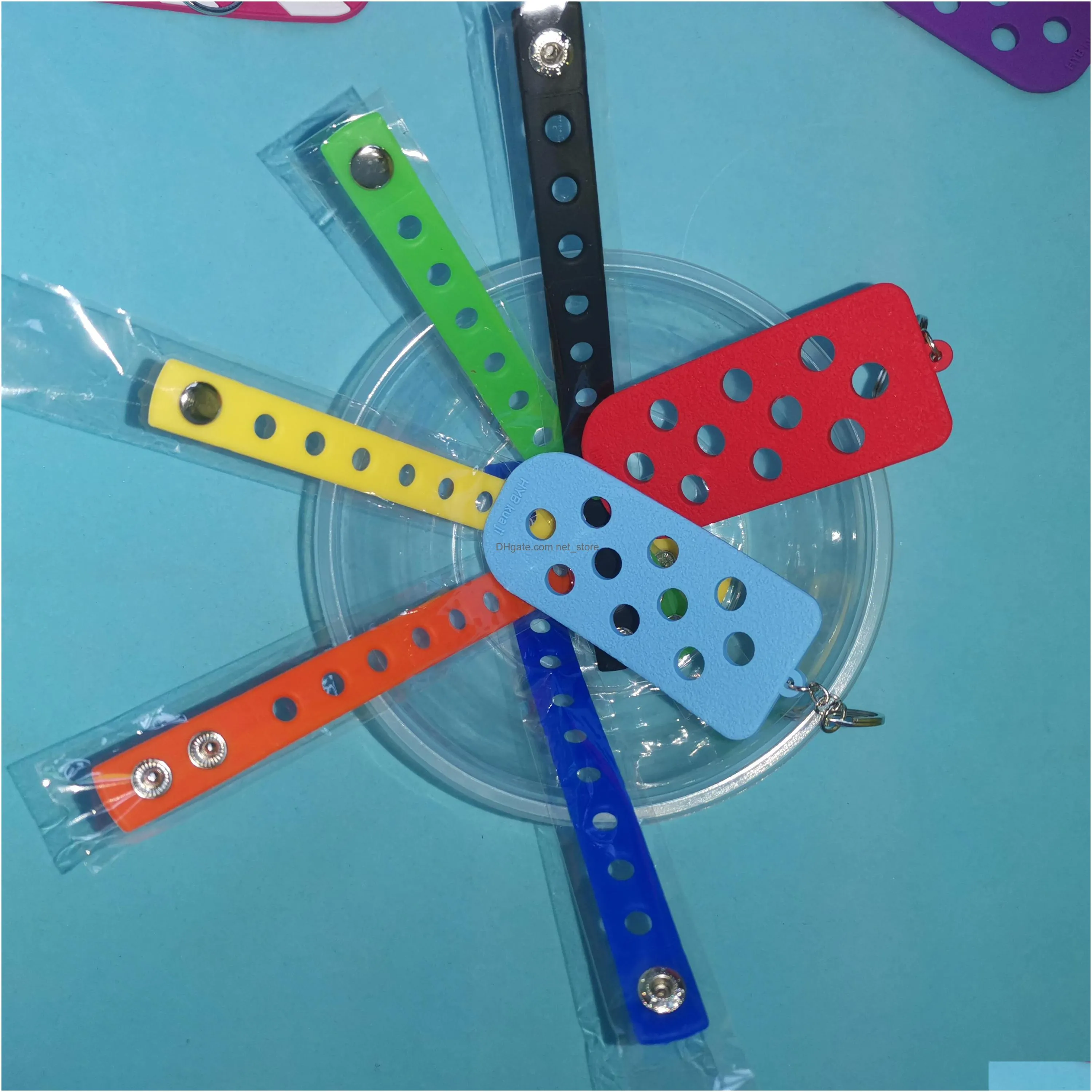 hand ring custom bracelet candy color silicone wristbands machine adjustable bangles fit 18cm for charms women child gift