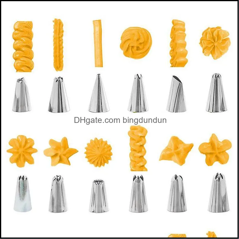 baking pastry tools 83pcs cake decorating mouth decoration tool kit piping tips icing bag nozzles set fondant cream