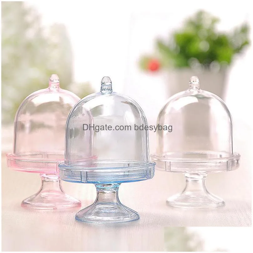 gift wrap 12pcs transparent plastic candy dragees boxes wedding macaron box chocolate cokie cake bags wrapping supplies1