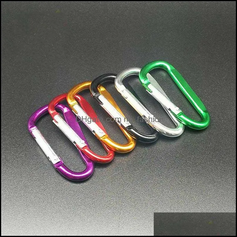 key rings clips mini carabiner locking dshape spring clip for home hiking traveling and sports outdoors carabiners keychains