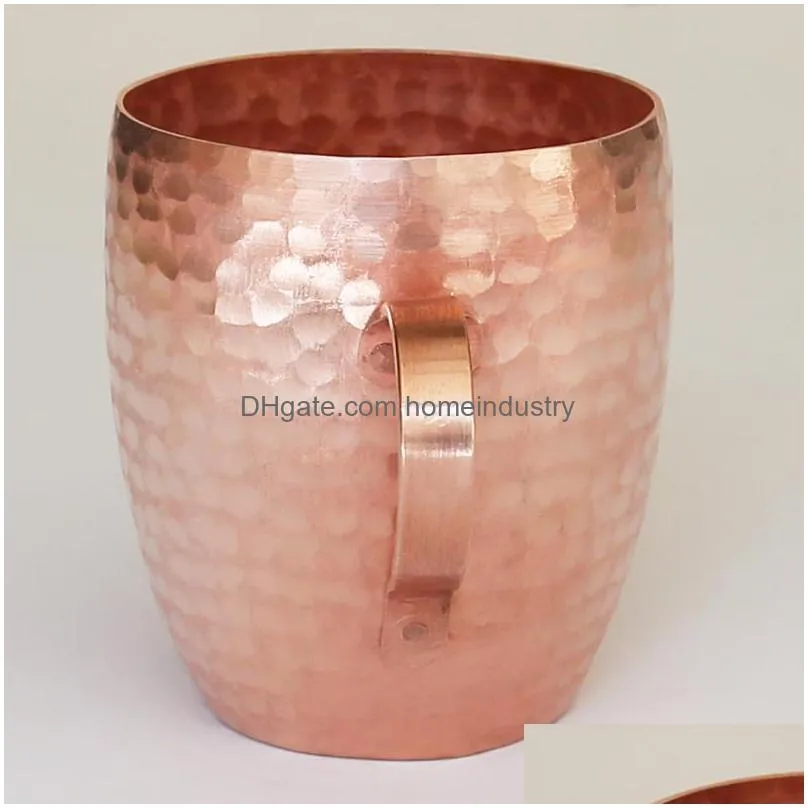 mugs hanmade thickened pure copper retro cup teacup purple beer water milk wine drinkware tableware mug