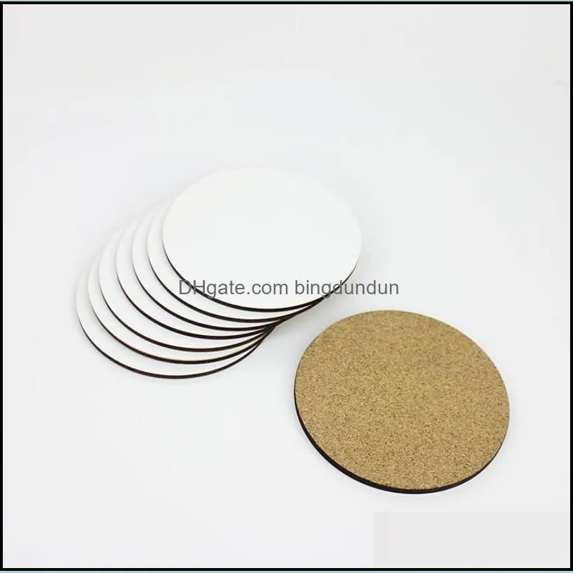 sublimation 9cm coaster household sundries thermal transfer blank wood board blank boards singlesided printing hardboard by sea