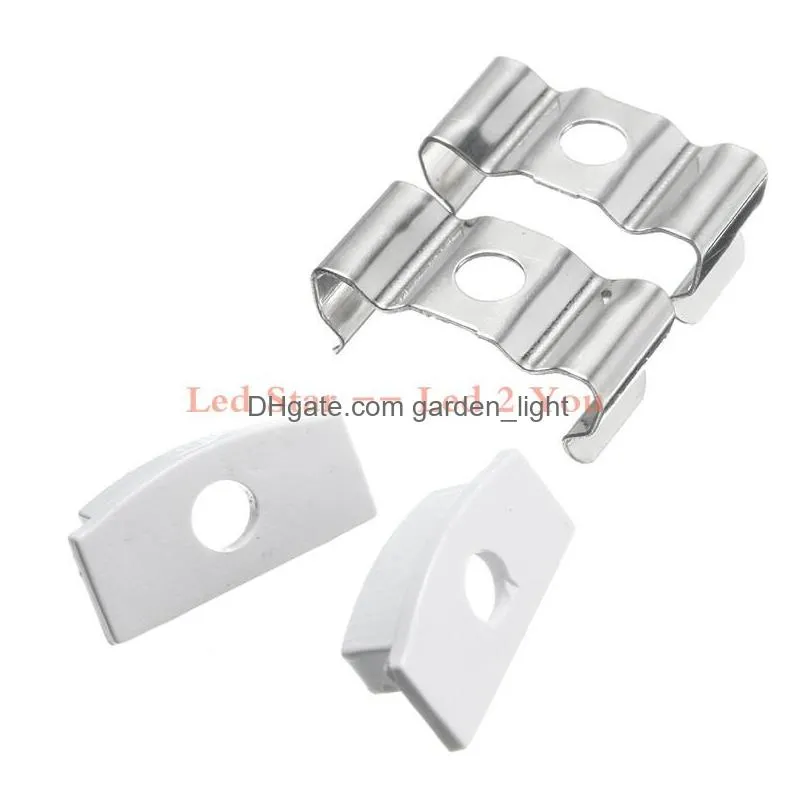 30/50cm u/v/ywstyle shaped aluminum led bar lights accessories channel holder milk cover end up for led strip light