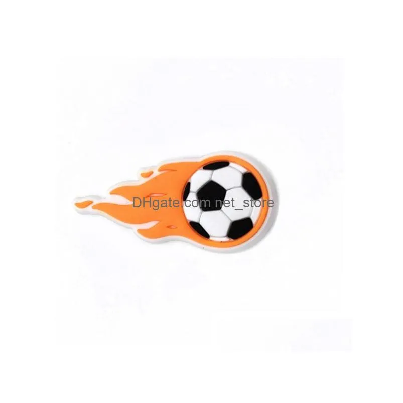 football shoes charms buckle world cup decorative buckle soft rubber personalized garden shoe accessories sports series