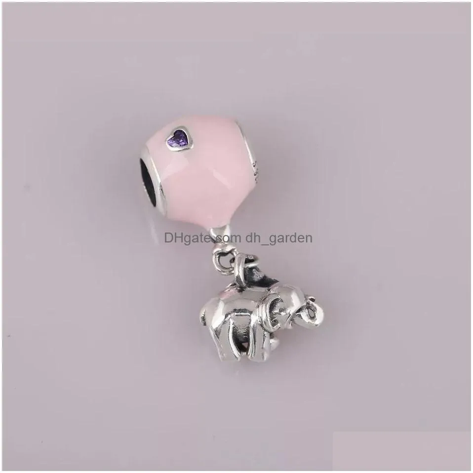 100 925 sterling charm jewelry elephant pendant enamel beads fit pandora bracelet silver accessories making for women