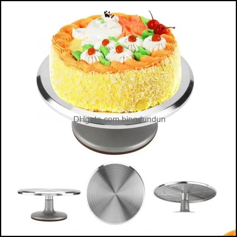 baking tools decorating table cake turntable aluminum alloy nonslip stand gh681 pastry