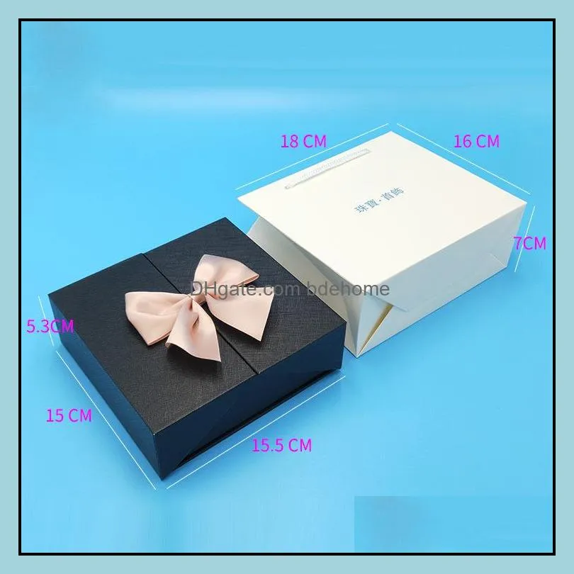 15x15cm soap flowers jewelry box rose flower christmas present women birthday party valentines mothers day girlfriend gifts