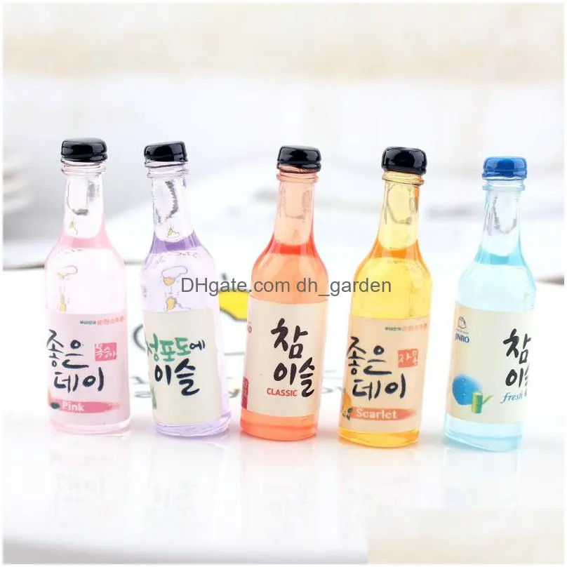 10pcs korea punk drink bottle beverage floating charms diy keychain earings jewelry resin pendant hanging craft accessories c258