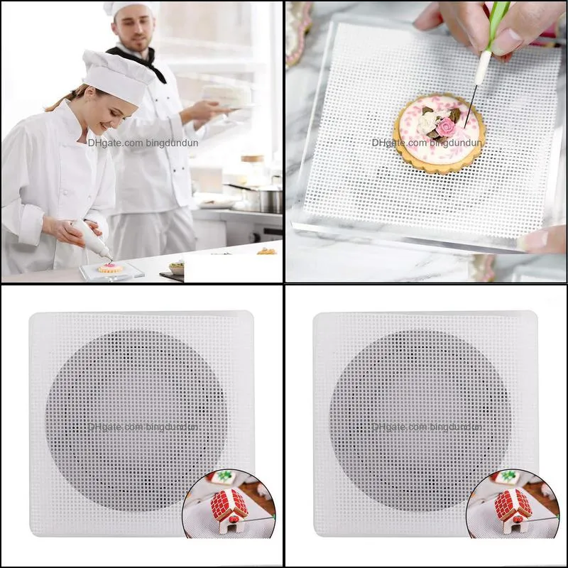 cookie cake turntable rotating plastic dough knife decorating cream cakes stand with silicone mat baking tools accessories pastry