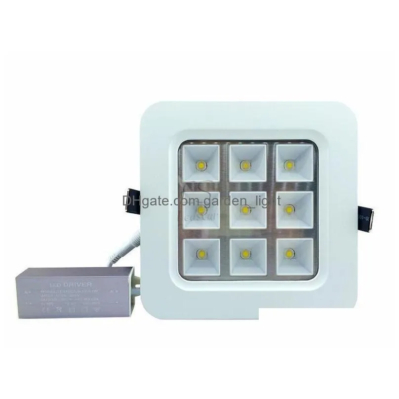 12w/18w/32w/50w ceiling downlights high bright led recessed panel kitchen lighting ac 110240v add waterproof drivers