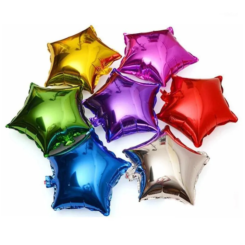 party decoration 10 inch christmas helium aluminum foil air balloon star bells decorations gift party1