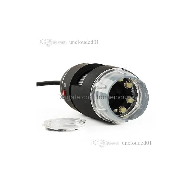 wholesale portable usb 8 led 500x 2mp digital microscope endoscope video camera black high quality