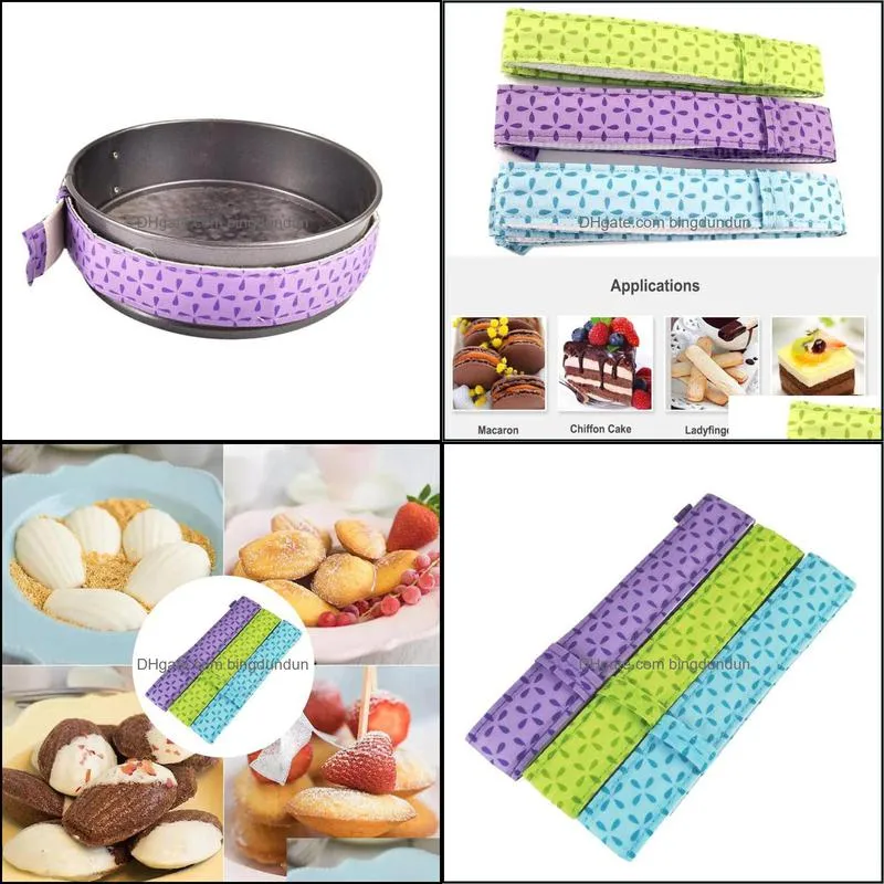 baking pastry tools strips cake bars stationary aids utensils cloth strip antideformation belt 3pcs