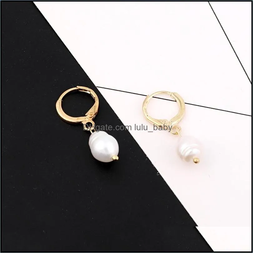 yhpup stylish korean geometric romantic chic freshwater pearls earrings elegant charm trendy earrings women party jewelry gift1 784 q2