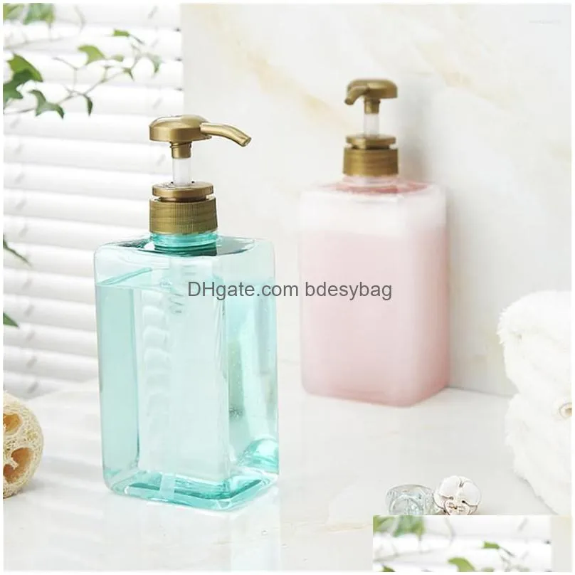 storage bottles 600ml liquid soap dispenser bathroom pump shower gel shampoo container kitchen detergent hand bottle