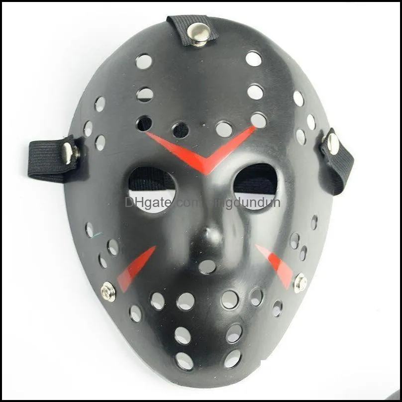 wholesale 6 style full face masquerade masks jason cosplay skull mask jason vs friday horror hockey halloween costume scary mask