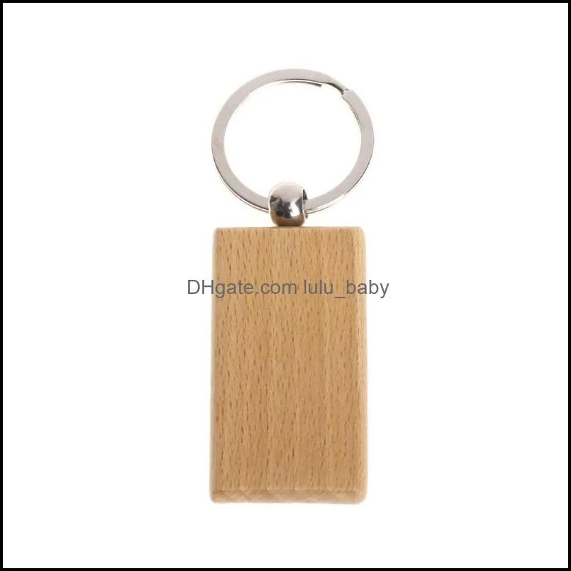 40 pcs blank wooden key chain diy wood keychains key tags gifts yellow 20 pcs oval 20 rectangle80 q2